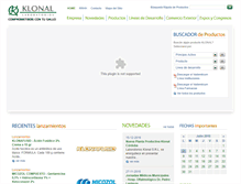 Tablet Screenshot of klonal.com.ar